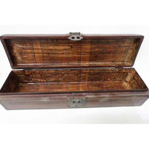 482 - A decorative dome topped Chinese storage box - 59cm