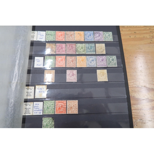 496 - Four albums of stamps including British stamps circa 1980-, Irish stamps circa 1990's, British stamp... 