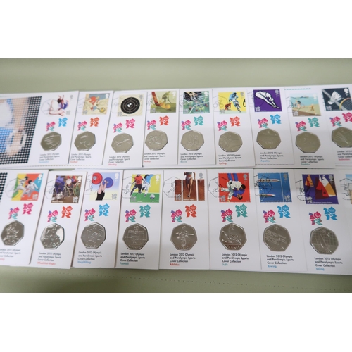 513 - A London 2012 Olympic and Paralympic Sports cover collection