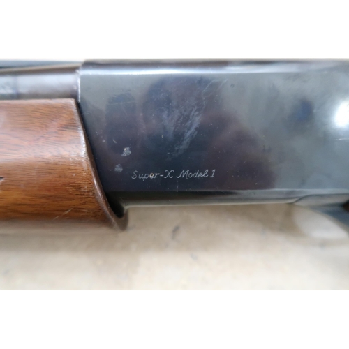 530 - A deactivated genuine Winchester Super X Model 1 full choke semi automatic 12 bore shotgun with matc... 