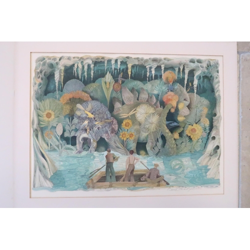 600 - Three Lithograph prints - John McCall Johnson - Five Weeks in a Balloon, Twenty Thousand Leagues and... 