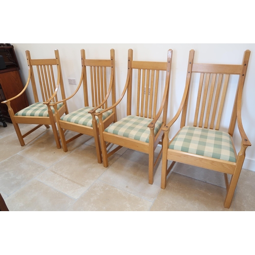 622 - A set of four oak chairs by Luke Hughes