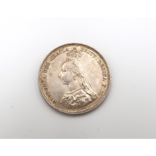 439 - An 1890 Crown and other British coinage