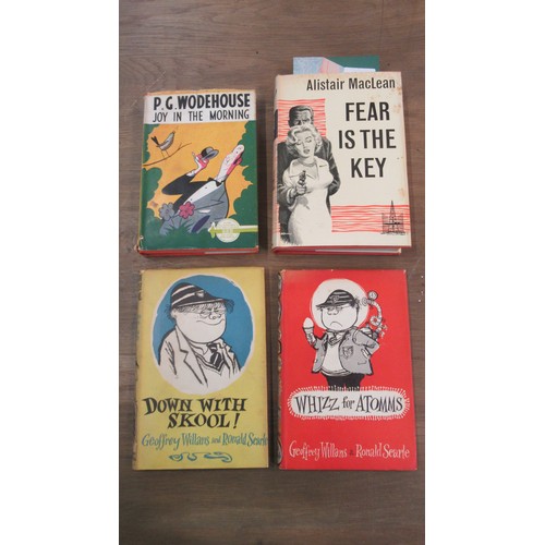 476 - A First Edition by Alistair MacLean Fear is the Key, P.G Wodehouse House Joy in the Morning, Two boo... 