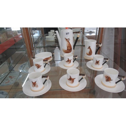 481A - A Reynard the Fox Doulton coffee set