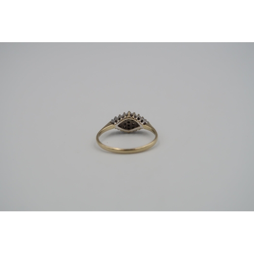 150 - A 9ct Yellow Gold and Diamond ring, Size K, weight approx 1.4 grams.