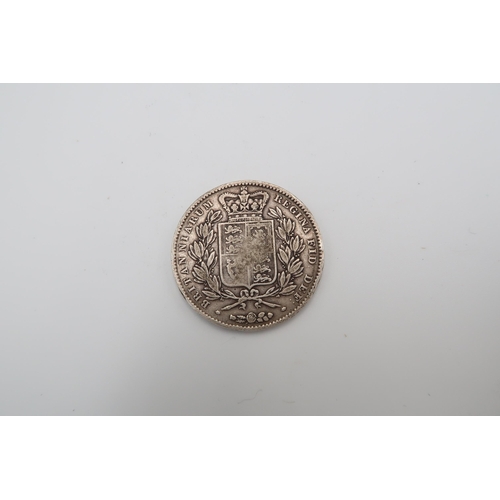 432 - An 1845 silver Victorian crown