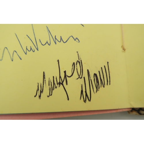 502 - Beatles ephemera. An autograph book collected by the vendor with signatures of Paul McCartney and Ri... 