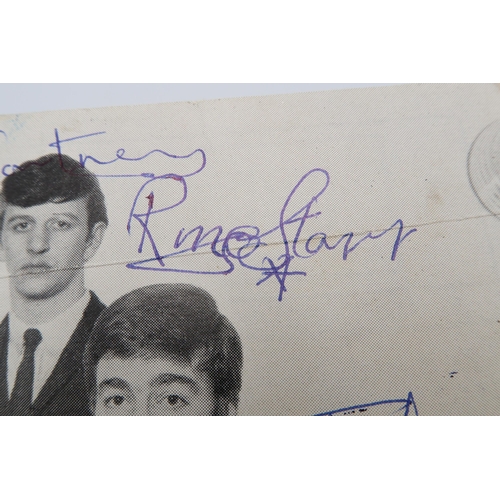 503 - Beatles ephemera. A hand written letter from Paul McCartney with original envelope along with a sign... 