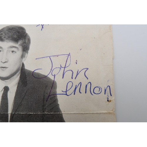 503 - Beatles ephemera. A hand written letter from Paul McCartney with original envelope along with a sign... 