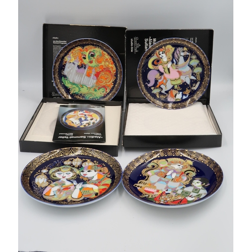 510 - Thirteen Rosenthal studio line Aladdin series plates by Bjorn Wiinblad (3 unboxed) and one Sinbad th... 