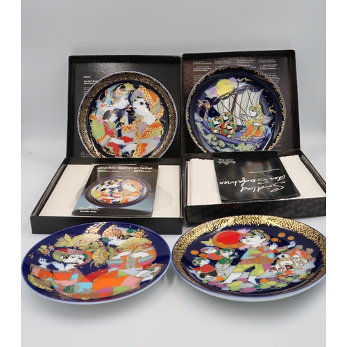 510 - Thirteen Rosenthal studio line Aladdin series plates by Bjorn Wiinblad (3 unboxed) and one Sinbad th... 