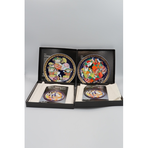 510 - Thirteen Rosenthal studio line Aladdin series plates by Bjorn Wiinblad (3 unboxed) and one Sinbad th... 