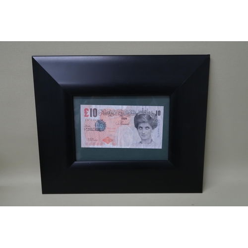 524 - A Banksy Di Faced Ten pound note.