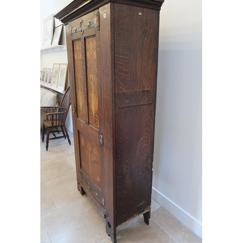 642 - An Arts and Crafts hall cupboard, circa 1900 by Shapland and Petter, Barnstable, combined cupboard a... 