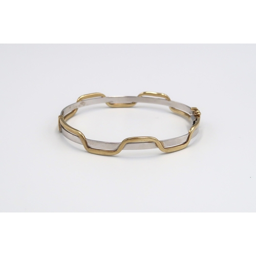 68 - A 9ct white and yellow gold bracelet, approx 11.8 grams