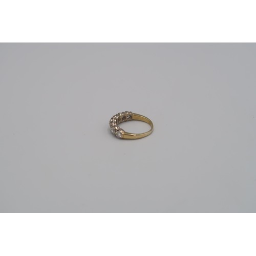 179 - An 18ct yellow gold seven stone diamond ring - approx total diamond weight 1.4ct - diamonds are brig... 