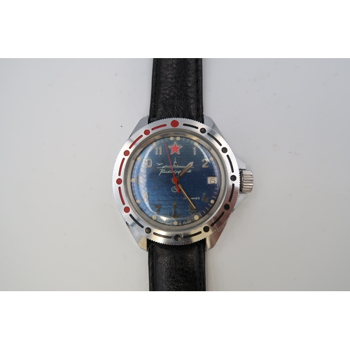 279 - Vostock, two Russian wristwatches