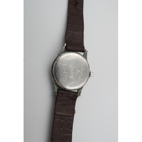 289 - A Timor wristwatch with crows foot to verso