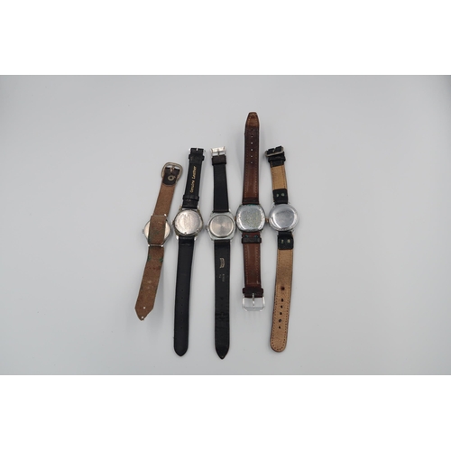 309 - Five mid sized gents wristwatches