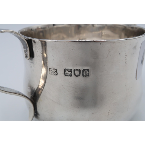 406 - A H.M. Silver twin handled sugar bowl, 5.81 Troy oz.