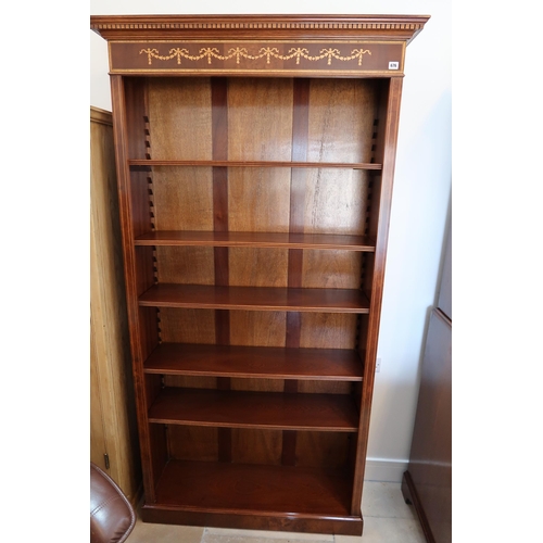 676 - A large freestanding Bookcase. 210cm high x 100cm wide x 30cm deep.