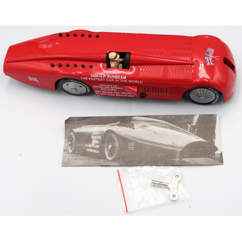 443 - A Schylling Collectors series, The sunbeam 1000 speed record model car, clockwork, boxed.