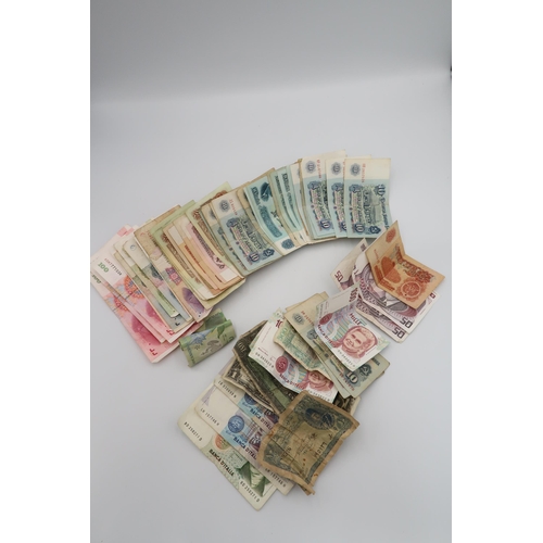 445 - A large quantity of foreign bank notes, European and Eastern etc