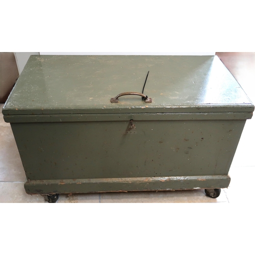 452 - A large Vintage Tool chest containing a large selection of tools including Drills, Plains etc. 89cm ... 