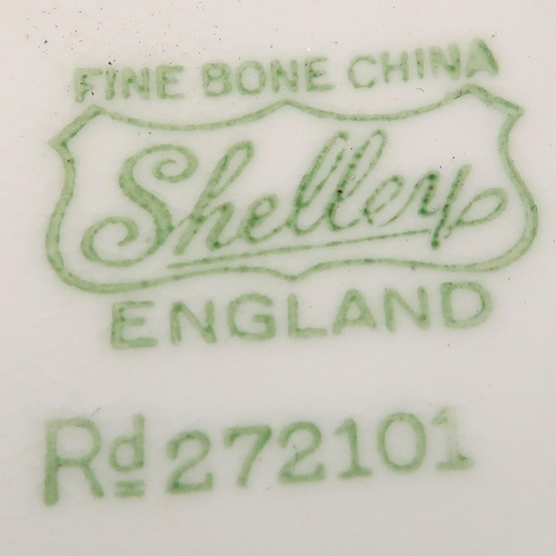 516 - Seven Shelley Daisy shape cups and saucers, one A/F