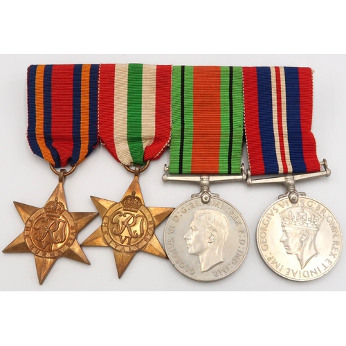 524 - A group of WW2 medals including Burma Star, Italy Star, !939-45 War medal and Defence medal.