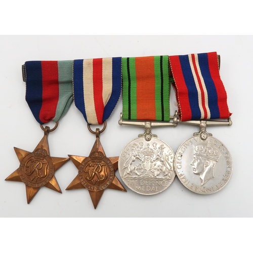 525 - A Group of WW2 British medals including France and Germany Star, 1939-45 Star, Defence medal and 193... 