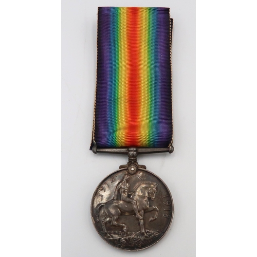 541 - A 1914-18 War medal awarded to G-26888 Pte A.G. Castle east surrey regiment, along with a Victory me... 