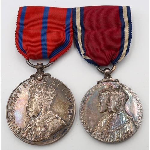 544 - Three medals including 1911Metropolitan Police Coronation, George V commemorative medal and a for Ex... 