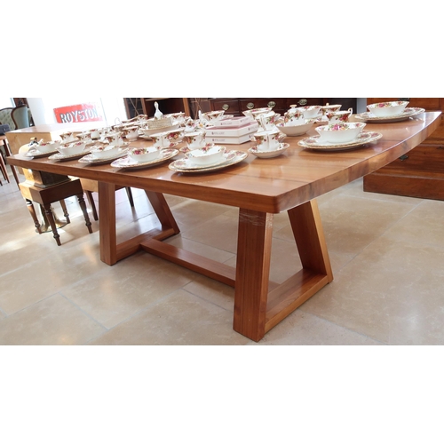 622 - A Bespoke hand made Dining table by Nordic Design Adelaide. 220cm x 110cm x 77cm high.