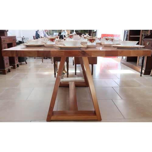 622 - A Bespoke hand made Dining table by Nordic Design Adelaide. 220cm x 110cm x 77cm high.