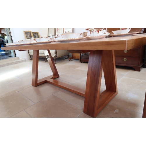 622 - A Bespoke hand made Dining table by Nordic Design Adelaide. 220cm x 110cm x 77cm high.