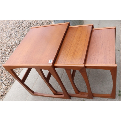 649 - A nest of three G-Plan teak tables - Height 49cm x 53cm x 42cm