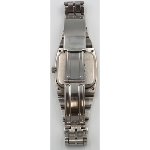 267 - An Omega Constellation in stainless steel case on a stainless steel bracelet strap - ticks but stops... 