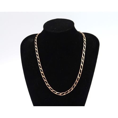 113 - A 9ct hallmarked yellow gold necklace, approx 8.3 grams - length approx 40.5cm