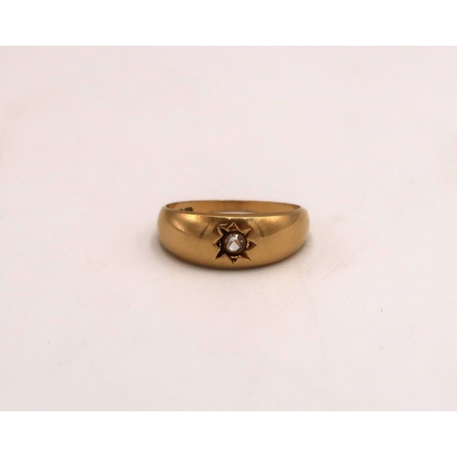 115 - An 18ct gold solitaire ring, approx 4.1 grams, size N/O