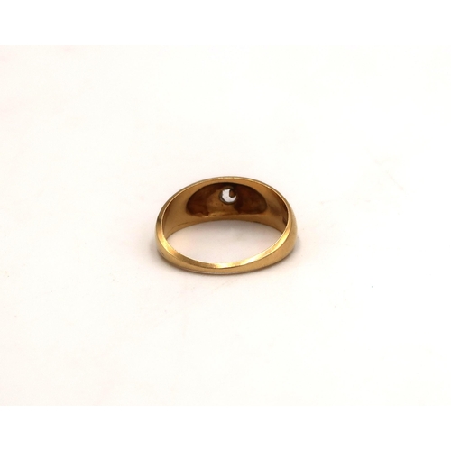 115 - An 18ct gold solitaire ring, approx 4.1 grams, size N/O