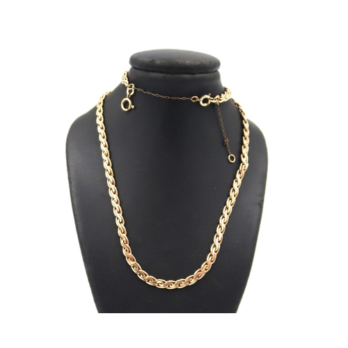 138 - A 9ct yellow gold rope chain necklace 15.8grams - length of the chain is approx 41cm including clasp... 