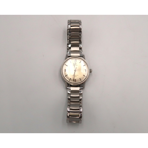 278 - An Omega Automatic Seamaster 600, running in saleroom, arabic numerals at 12,3,6 and 9 o'clock, case... 