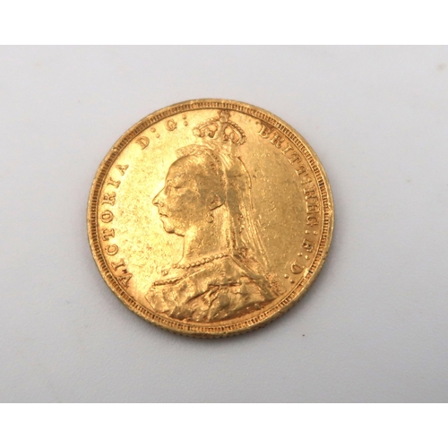 360 - A 1892 Full Sovereign, 7.98grams 22ct gold.