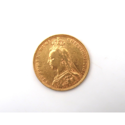 384 - A 1891 Full Sovereign, 7.98grams 22ct gold.