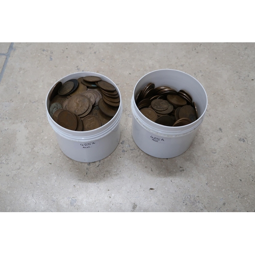 425A - A quantity of British copper coinage, early to mid 20th century.