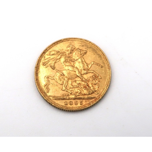 429A - A 1895 Full Sovereign, 7.98grams 22ct gold.