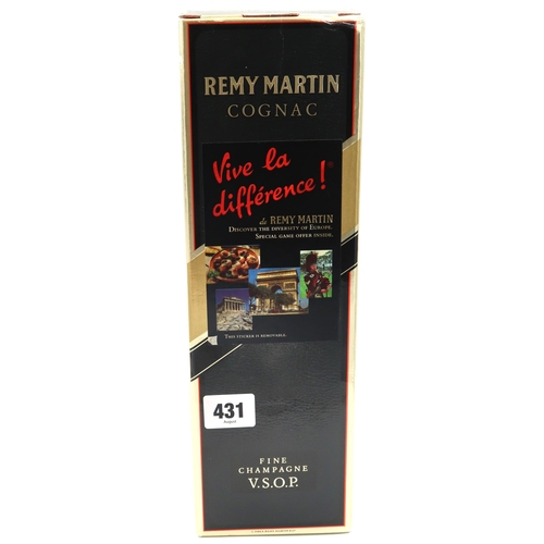 431 - A boxed bottle of Remy Martin fine champagne cognac