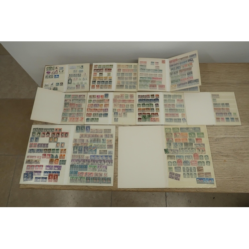 437 - An collection of world stamps in nine albums